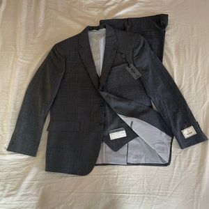 NWT Todd Snyder The Mayfair Fit charcoal plaid 3 piece suit mens size 42R
